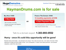 Tablet Screenshot of haymandrums.com